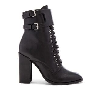 Schutz Zip Up Boots with Buckle